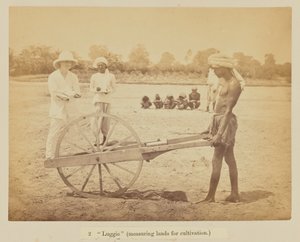 Luggie" (medición de las tierras de cultivo) de Oscar Jean Baptiste Mallitte