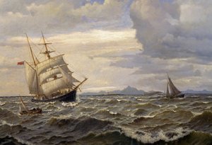 Barcos en el mar de Oscar Kleineh