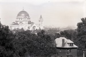 Nueva Catedral desde el Hospital Barnes, St. Louis, 19 de septiembre de 1919