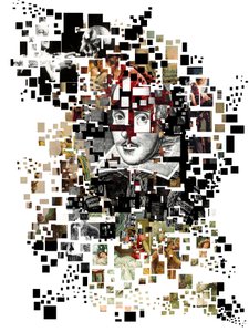 Collage de William Shakespeare (impresión de Oscar Vila Nieto