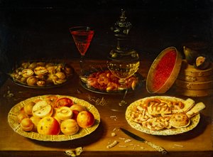 Naturaleza muerta (óleo sobre tabla) de Osias the Elder Beert