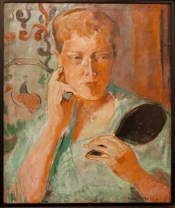 Retrato de Margarethe con Espejo Negro