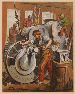 Fabricantes de motores (litografía en color) de Oskar Pletsch