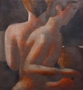Tres desnudos, Friso de plata III de Oskar Schlemmer