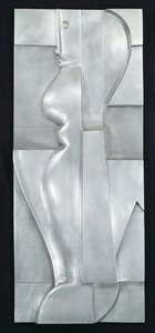 Relieve H. Figura Abstracta, 1919 (aluminio)