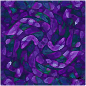 Remolinos violetas abstractos de Osvaldo Russo