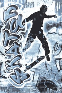 Acción de skate y grafitis de Osvaldo Russo