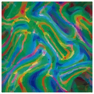 Flujo abstracto verde y azul de Osvaldo Russo