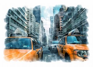 Los taxis de Nueva York de Osvaldo Russo
