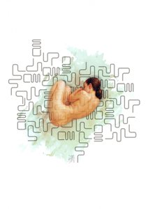 Mujer desnuda: sereno y abstracto de Osvaldo Russo