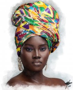 Una mujer africana majestuosa de Osvaldo Russo