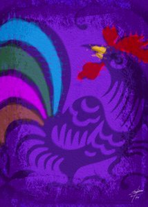 Gallo vibrante de Osvaldo Russo