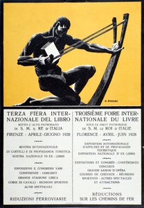 Cartel publicitario para la Feria del Libro en Florencia, abril-junio 1928 de Oswaldo (after) Tofani