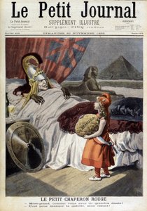 Caperucita Roja. Caricatura sobre Fachoda y las ambiciones de la “Albión traicionera”. Grabado por F. Méaulle después de Tofani. “Le Petity Journal”, 20 de noviembre de Oswaldo (after) Tofani