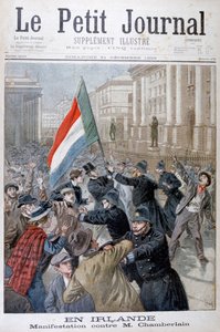 Manifestación contra Joseph Chamberlain, Irlanda, 1899 de Oswaldo Tofani