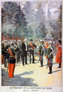 Félix Faure, Presidente de Francia, recibido en el Peterhof, San Petersburgo, Rusia, 1897 de Oswaldo Tofani