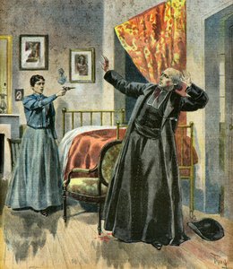 Asesinato del abate Paul De Broglie,1895 (Ilustración)