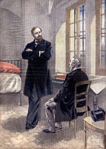 Paul Deroulede con su abogado en la cárcel La sante de Oswaldo Tofani