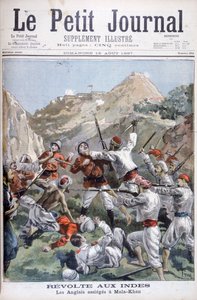 Revuelta en la Frontera Noroeste, los británicos sitiados en Malakand, India, 1897 de Oswaldo Tofani