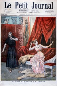 Sibyl Sanderson y Delmas en la ópera Thais de Jules Massenet, París, 1894 de Oswaldo Tofani
