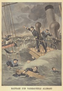 Hundimiento de un barco escuela alemán de Oswaldo Tofani