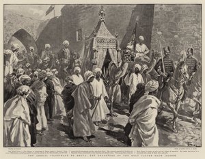 La peregrinación anual a La Meca, la partida de la alfombra sagrada de Jedda de Oswaldo Tofani