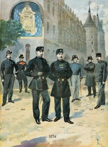 Los diferentes trajes de la policía francesa de Oswaldo Tofani