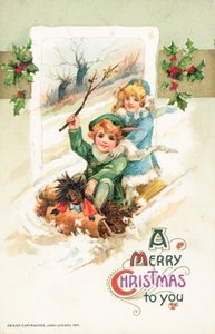 Tarjeta de Navidad americana