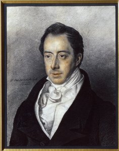 Retrato de Nicolas Ivanovich Tourgueniev (1789-1871). (Retrato de N.I. Turgenev). Oeuvre de Otto (Yermolay) Oesterreich (1790-1871), pastel sobre cartón