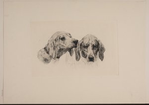 Dos cabezas de perro de Otto Bache