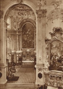 Iglesia del convento de Ettal, interior de la iglesia de Otto Ballerstedt