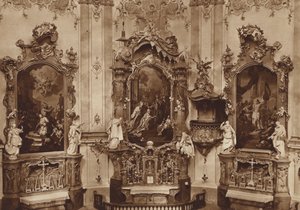 Iglesia del convento de Ettal, altares laterales de Otto Ballerstedt
