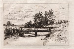 Puente, Schleissheim, 1879 de Otto H. Bacher