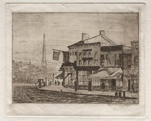 Cleveland, Woodland Avenue y Eagle Street, 1878