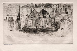 Grabados de Venecia: Pozzo San Vio de Otto H. Bacher