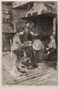 Grabados de Venecia: Las Encajeras de Otto H. Bacher