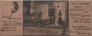 Invitación a la exposición de Otto H. Bacher