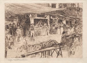 Mercado Viejo, Florencia, siglos XIX-XX de Otto H. Bacher