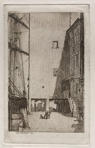 Barco y elevador, 1878 de Otto H. Bacher