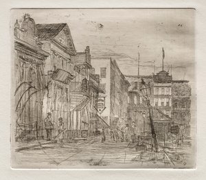 Esquina suroeste, Plaza Pública, Cleveland de Otto H. Bacher