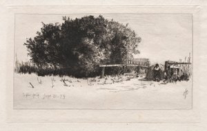 La puerta, Schleissheim, 1879 de Otto H. Bacher