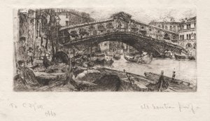 El Rialto, Venecia, 1880 de Otto H. Bacher