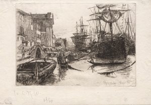 Vista en Venecia, 1880 de Otto H. Bacher