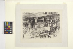 El Mercato Vecchio, Florencia de Otto Henry Bacher
