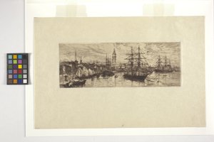 Venecia, transporte marítimo y Palazzo Ducale de Otto Henry Bacher