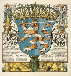 Los grandes duques de Hesse y sus escudos de armas de Otto Hupp
