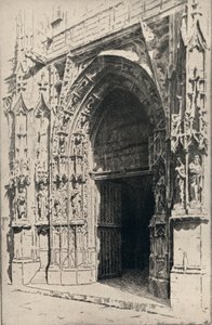 Entrada de la Iglesia de St Merri, 1915 de Otto J Schneider