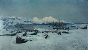 Día de invierno en Lofoten, Bodø de Otto Ludvig Sinding