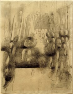 Entrada a la clase (Aula). Boceto de Otto Meyer Amden