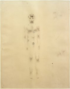 Desnudo de niño con brazos colgando